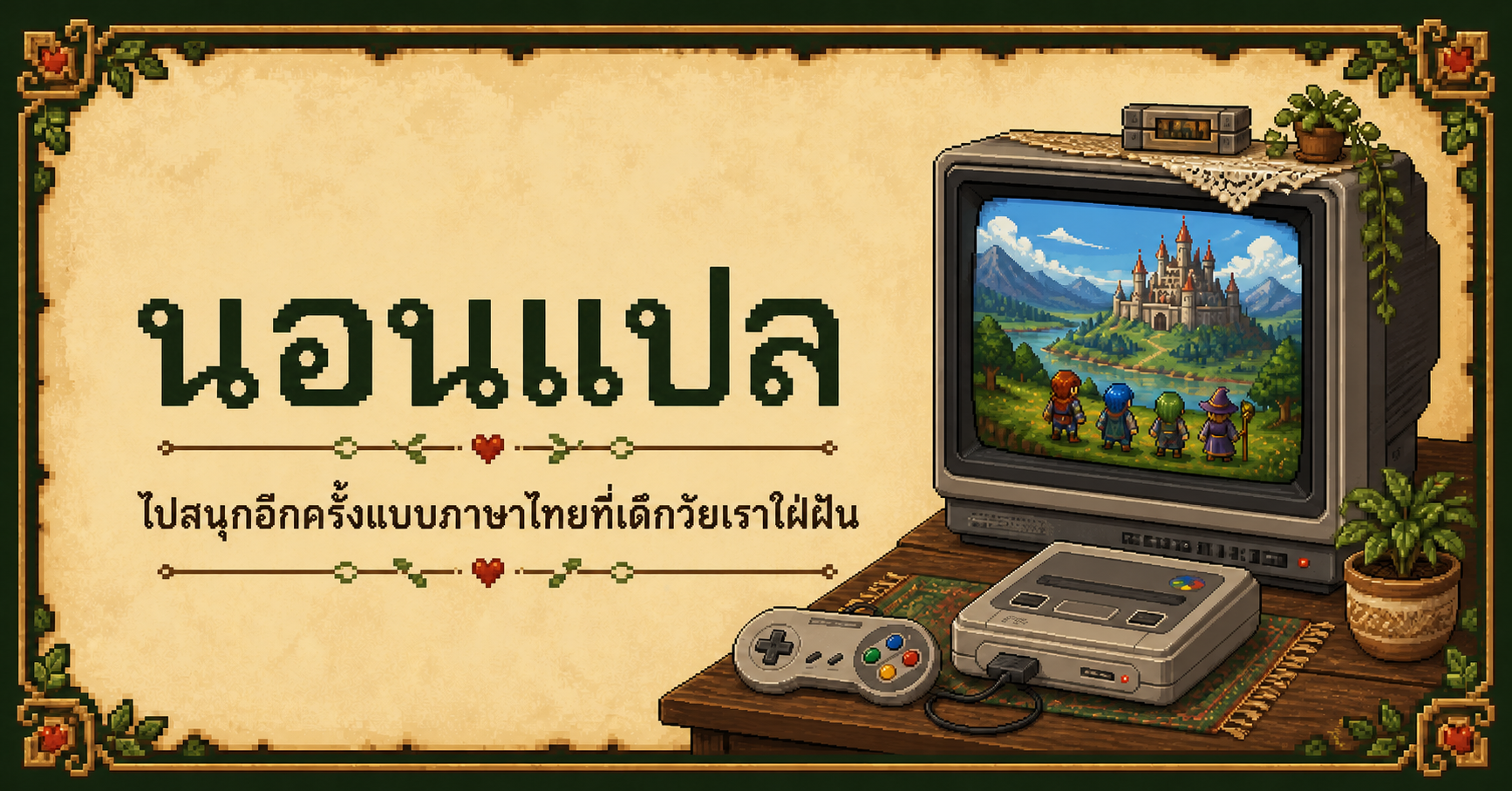 นอนแปล ไปสนุกอีกครั้งแบบภาษาไทยที่เด็กวัยเราใฝ่ฝัน